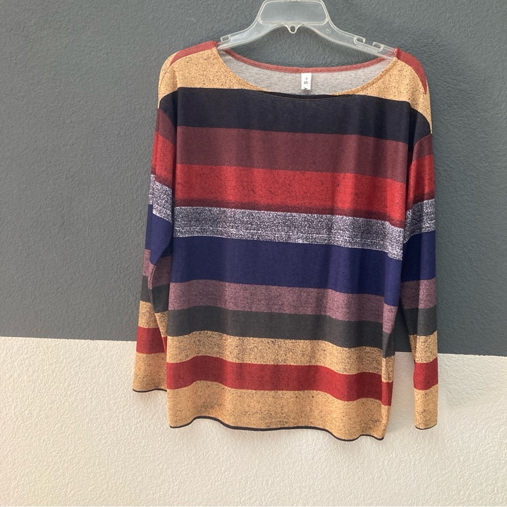 SMYS Boatneck Striped Multicolor Women's Top